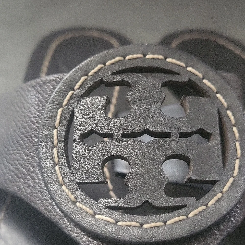 Tory Burch Miller Black Leather Sandals